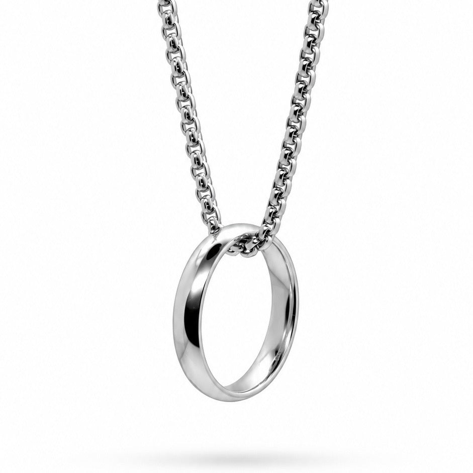 Box In Ring Necklace