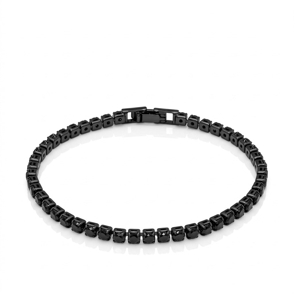 Black Matrix Tennis Bracelet
