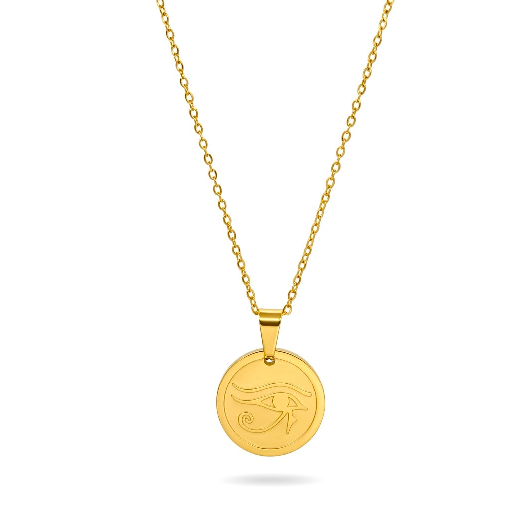 Gold Eye of Horus Necklace