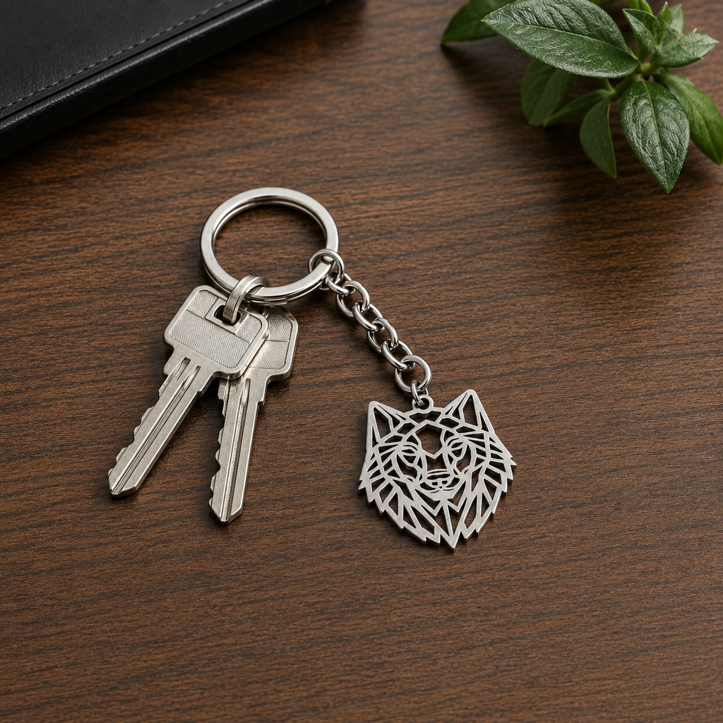 Wild Wolf Keychain