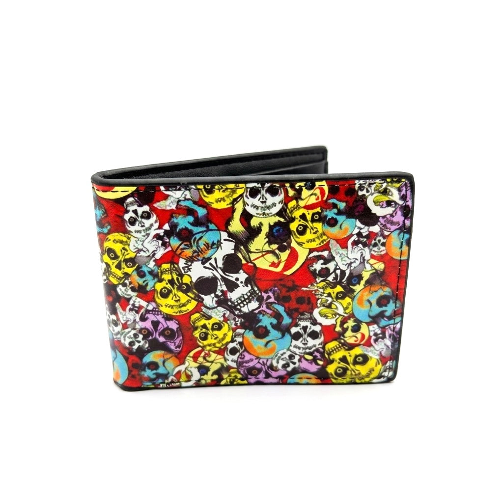 Graffiti Colorful Skulls wallet