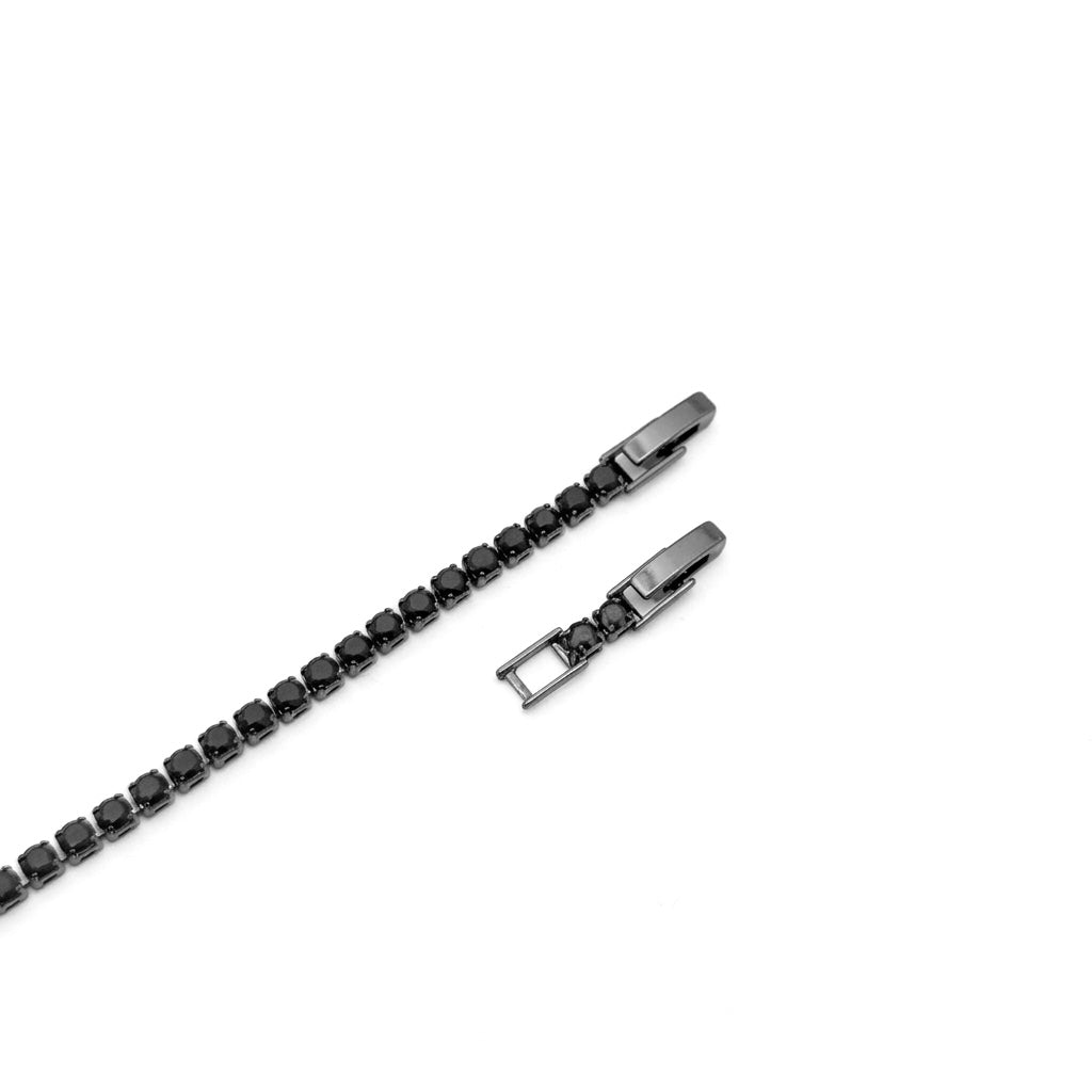 Black Matrix Tennis Bracelet