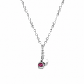 Box Burgundy Necklace ￼