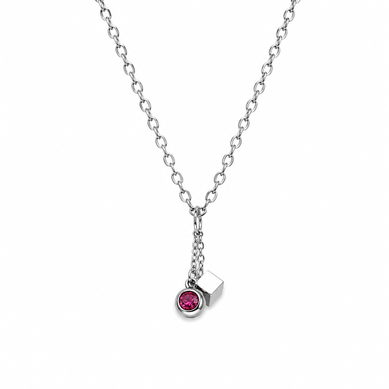 Box Burgundy Necklace ￼