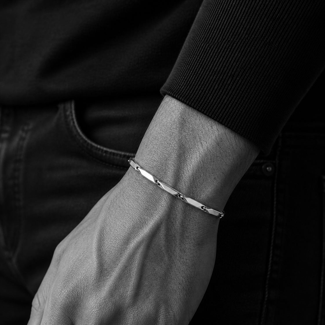 Bar Rod Link Bracelet