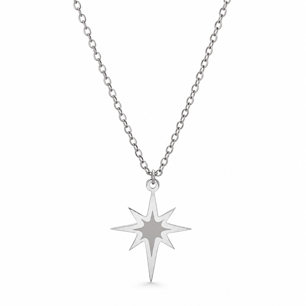 Shaded North Star Necklace