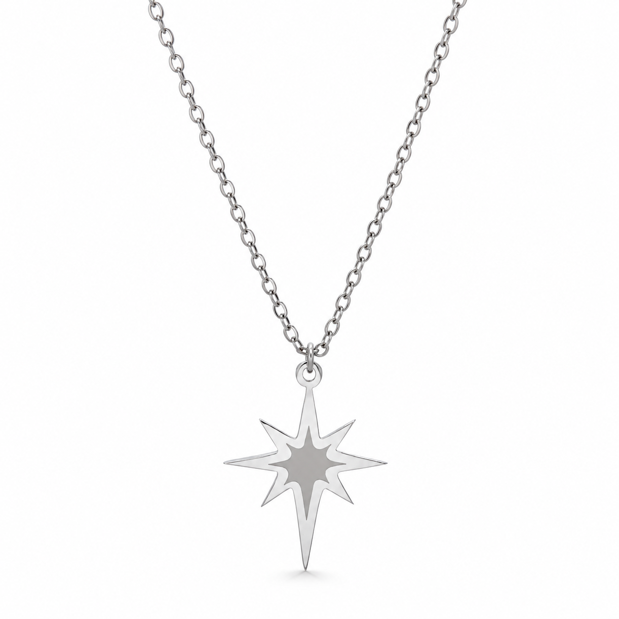 Shaded North Star Necklace