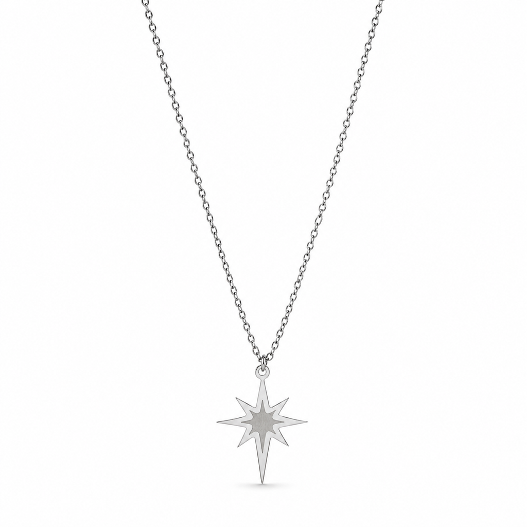 Shaded North Star Necklace