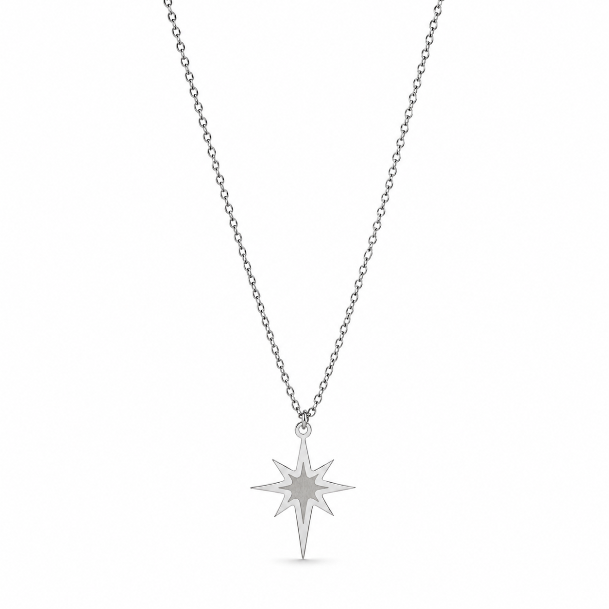 Shaded North Star Necklace