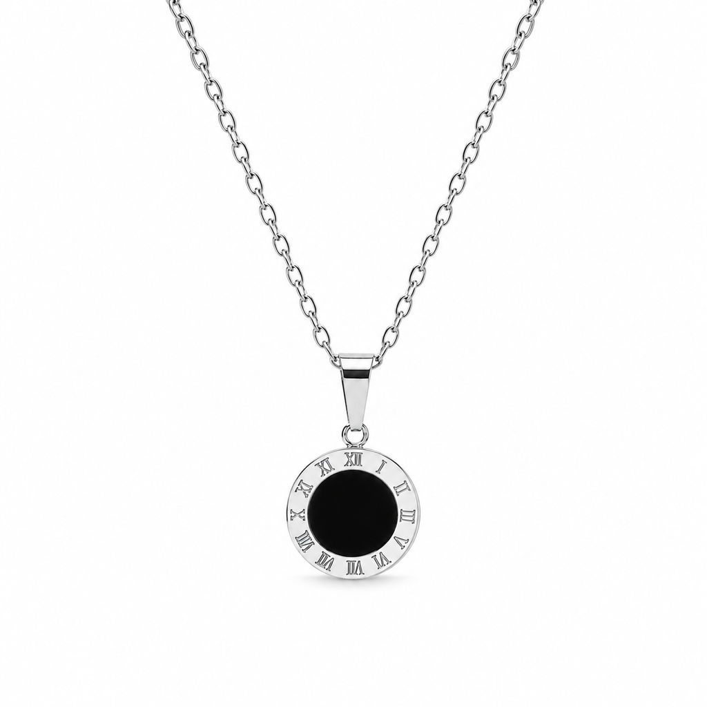 Double Face Circle Necklace