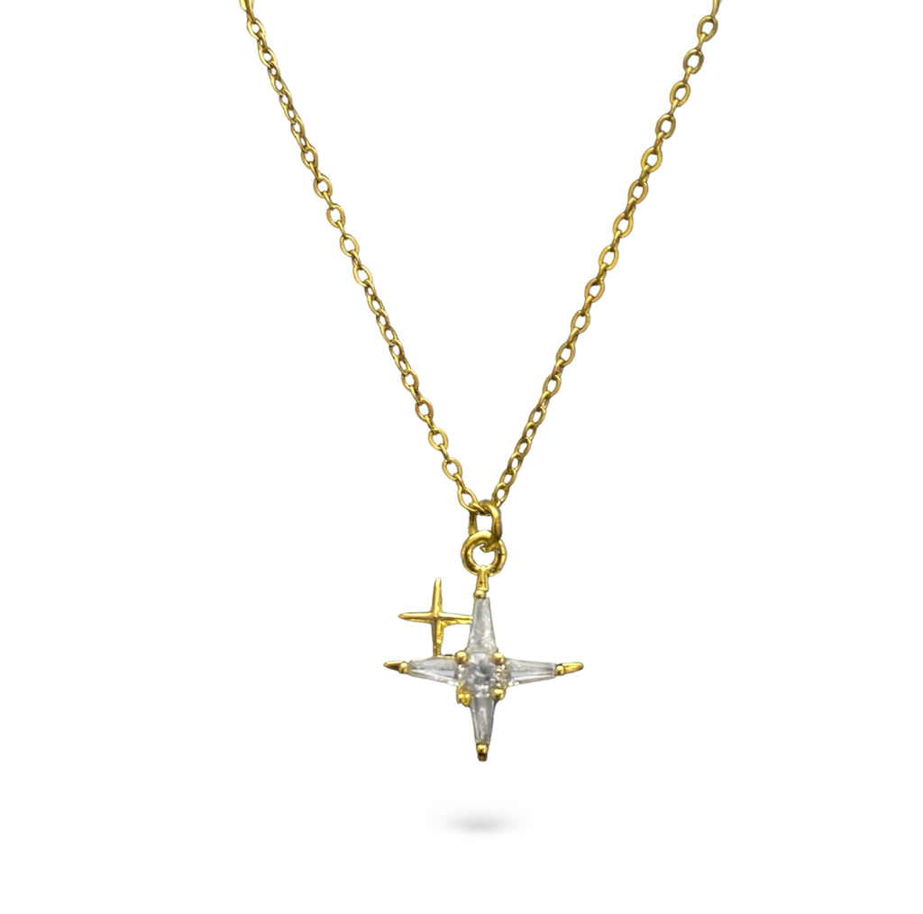 Midnight Spark Stainless Steel Necklace