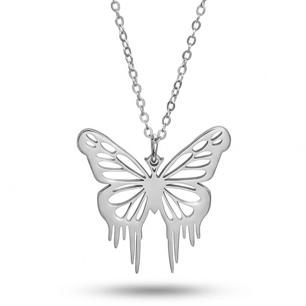 Melted Butterfly Necklace