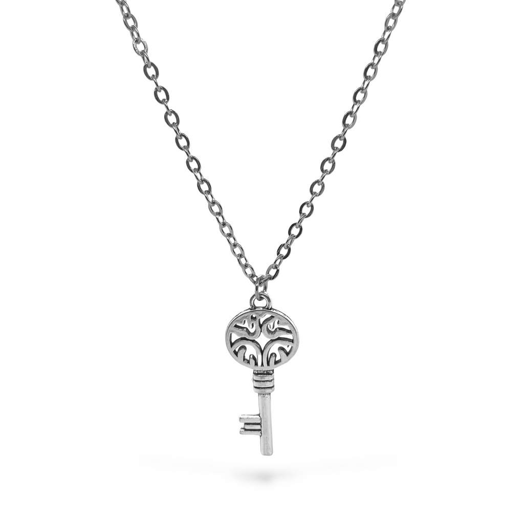Pewter Key Stanliess Steel Necklace
