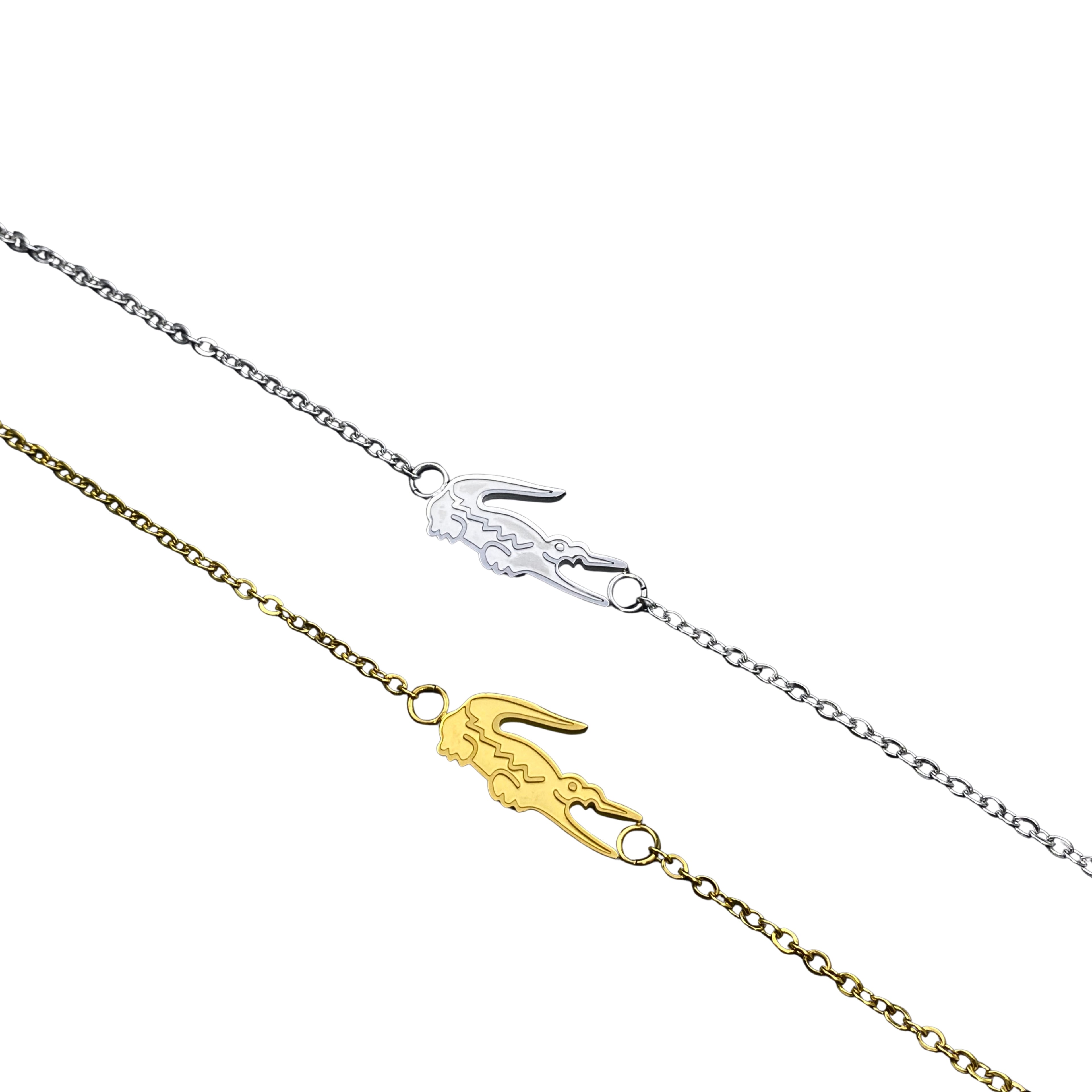 Simple Stainless Steel Lacoste Bracelet