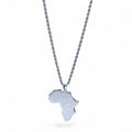 Africa Map Stainless Steel Necklace