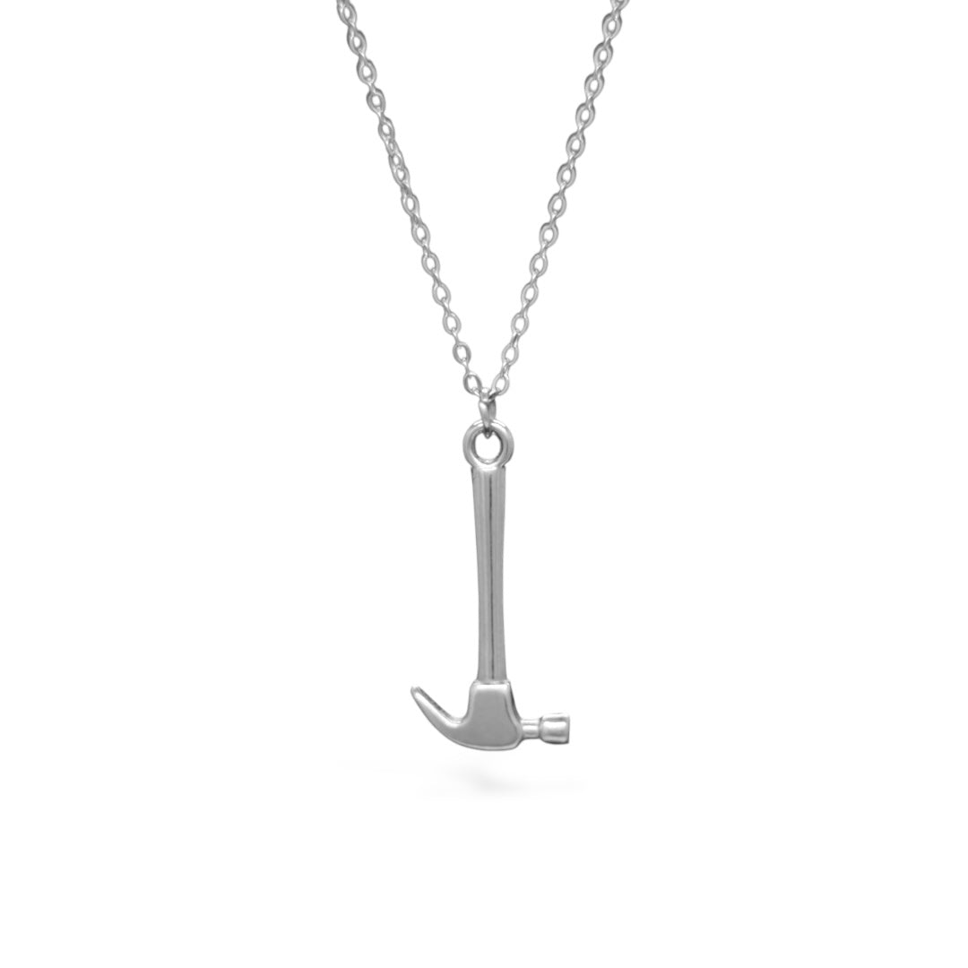 Tiny Hammer Stainless Steel Necklace
