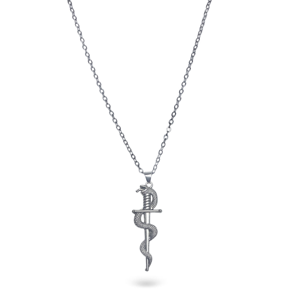 Snakebite Sword Stainless Steel Necklace