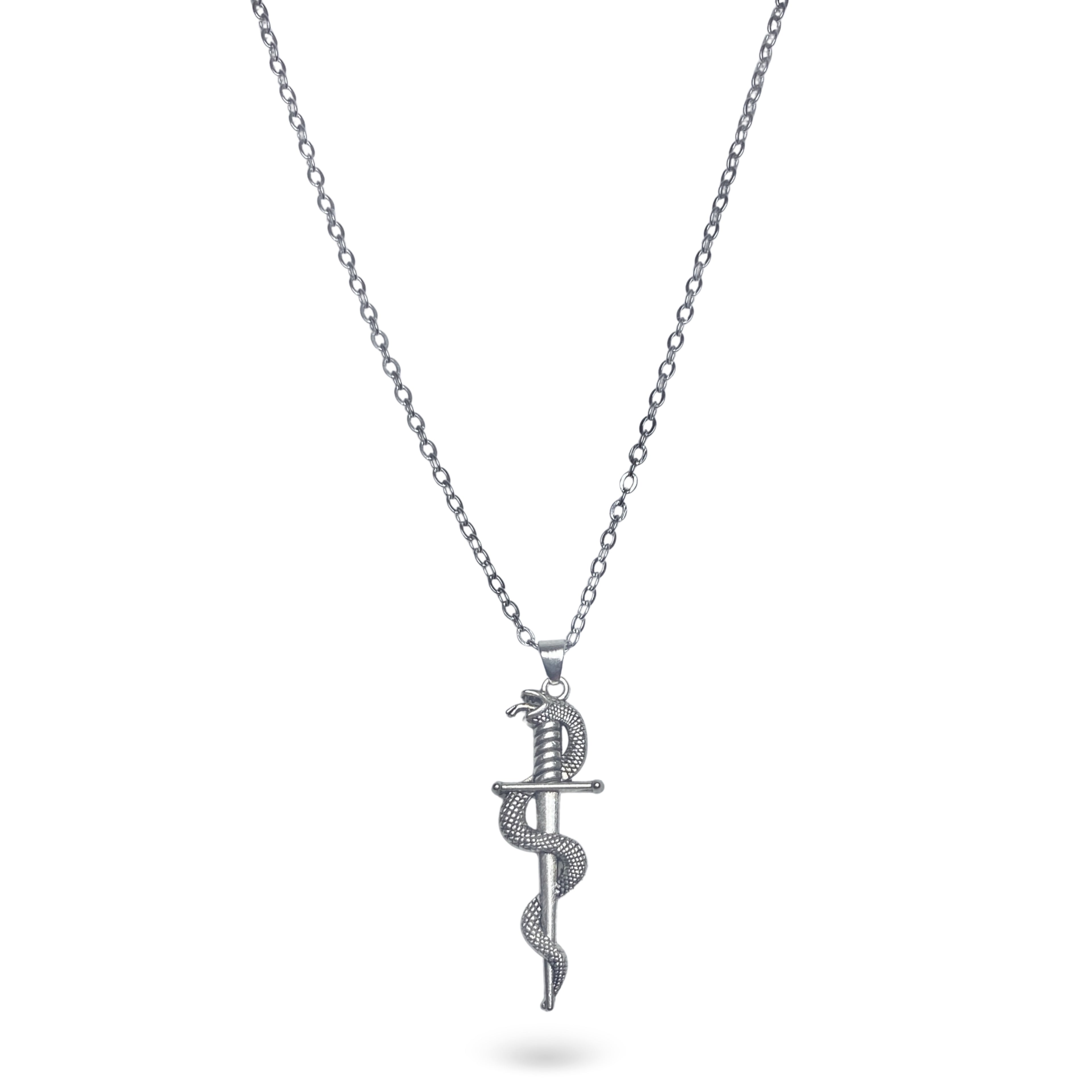 Snakebite Sword Stainless Steel Necklace
