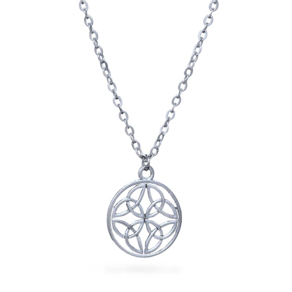 Round Celtic Knot Stainless Steel Necklace