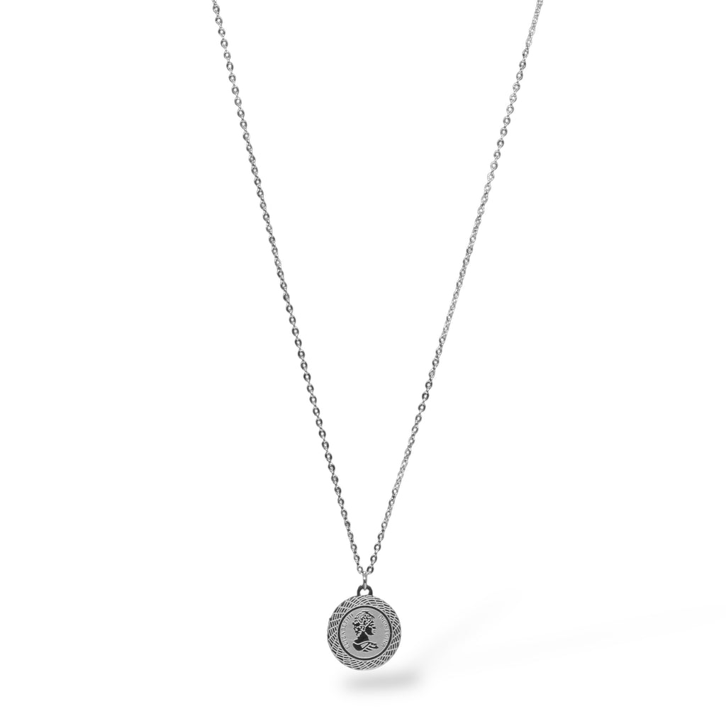 Elizabeth Coin Stainless Steel Necklace