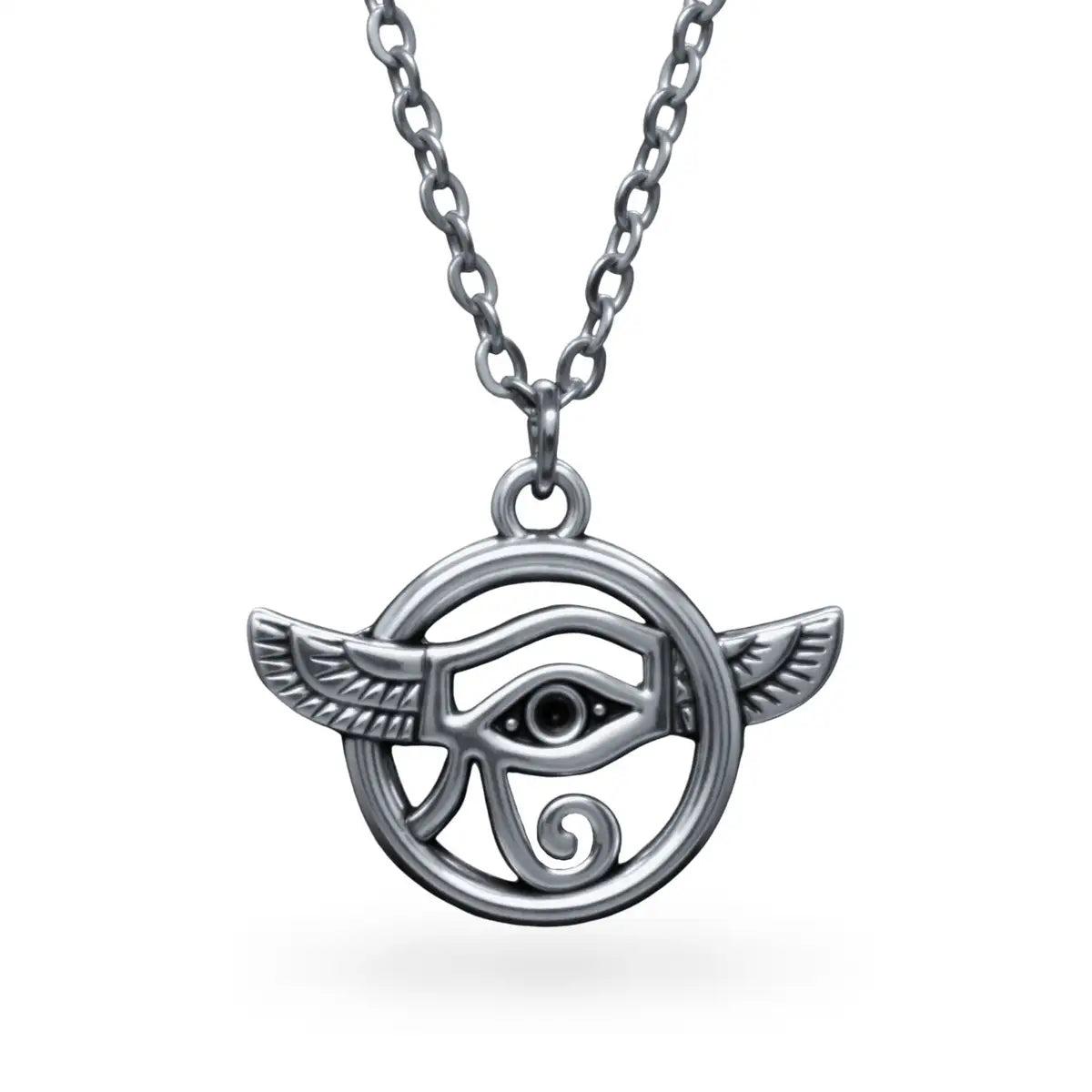 Eye of Horus Wings Stainless Steel Necklace