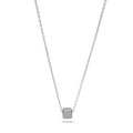 Tiny Cube Stainless Steel Necklace