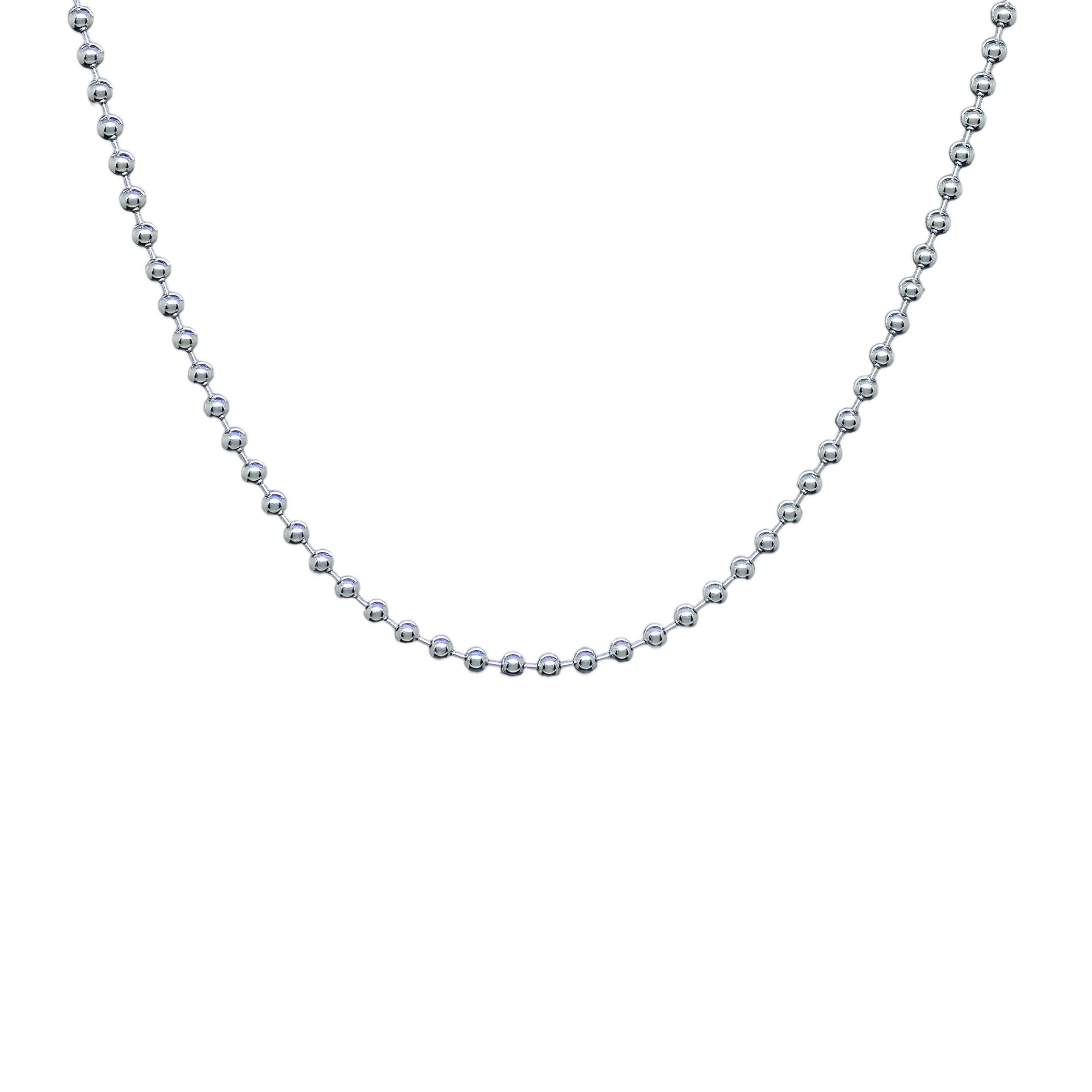 Bead Ball Stainless Steel Necklace