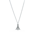 Tiny Tour Eiffel Stainless Steel Necklace