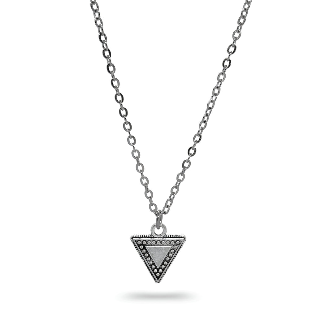 Triangle Zola Elements Antique stainless Steel Necklace