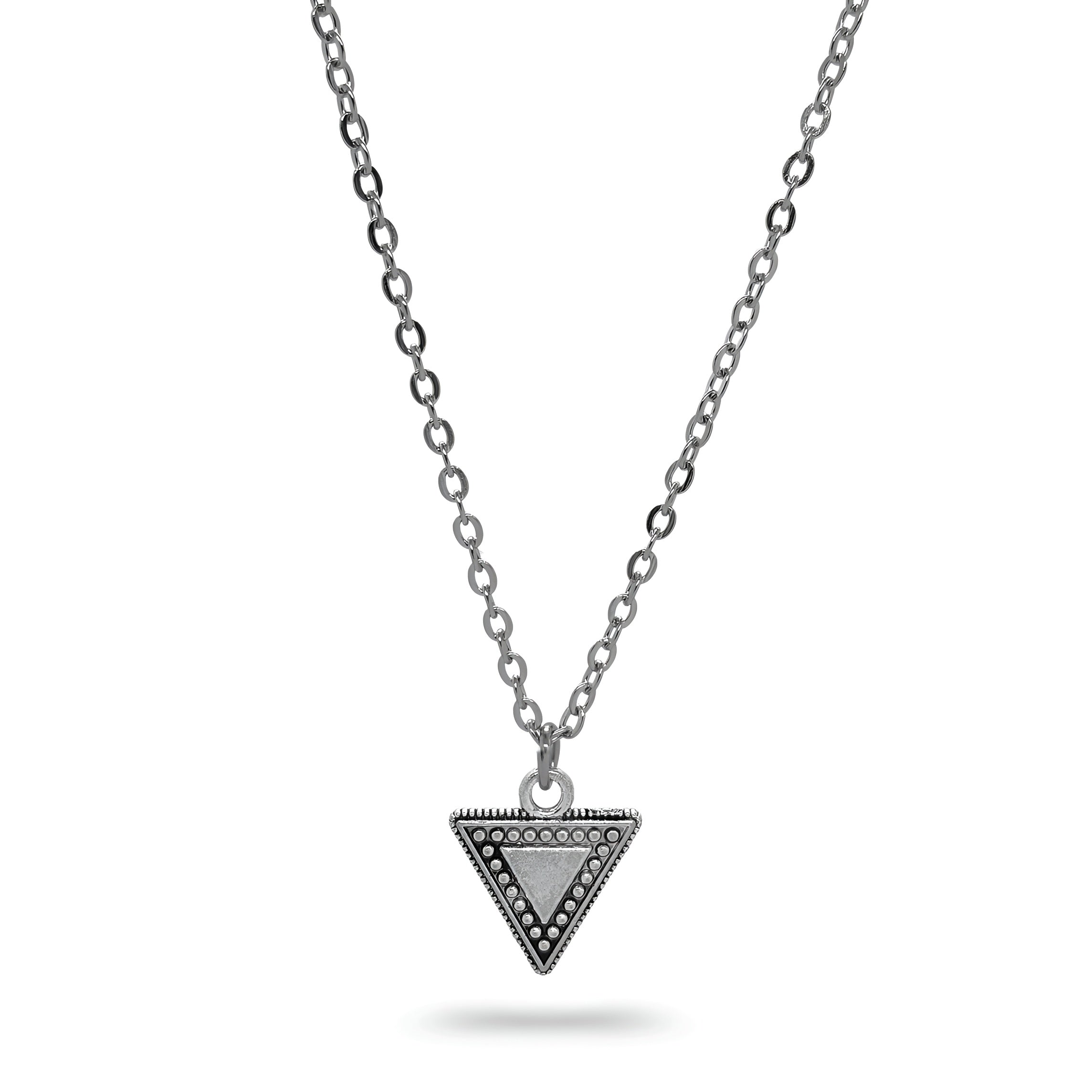 Triangle Zola Elements Antique stainless Steel Necklace