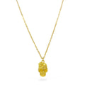 Flowery Skull Stainless Steel Necklace