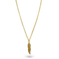 Golden Plume Stainless Steel Necklace