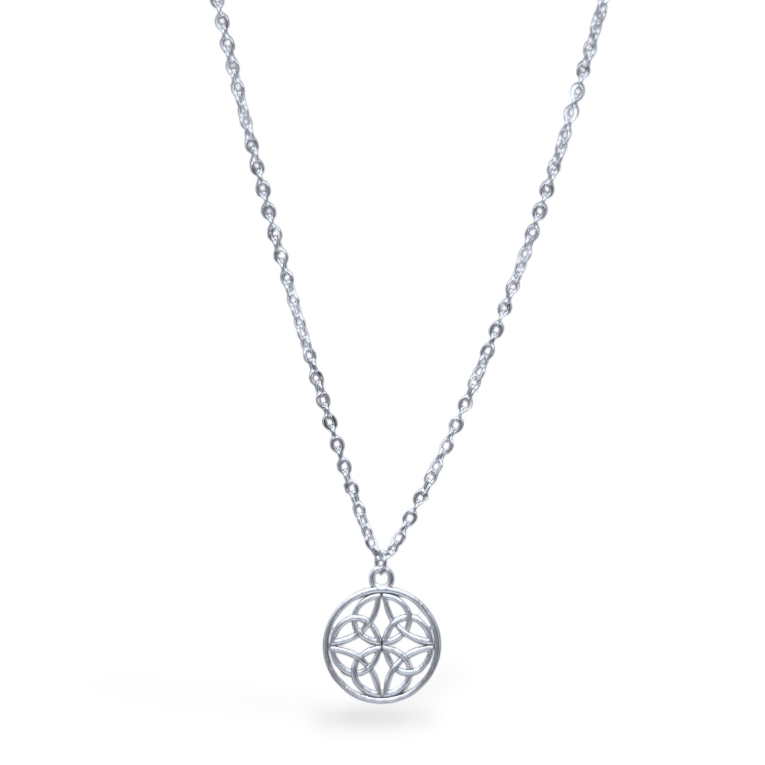 Round Celtic Knot Stainless Steel Necklace