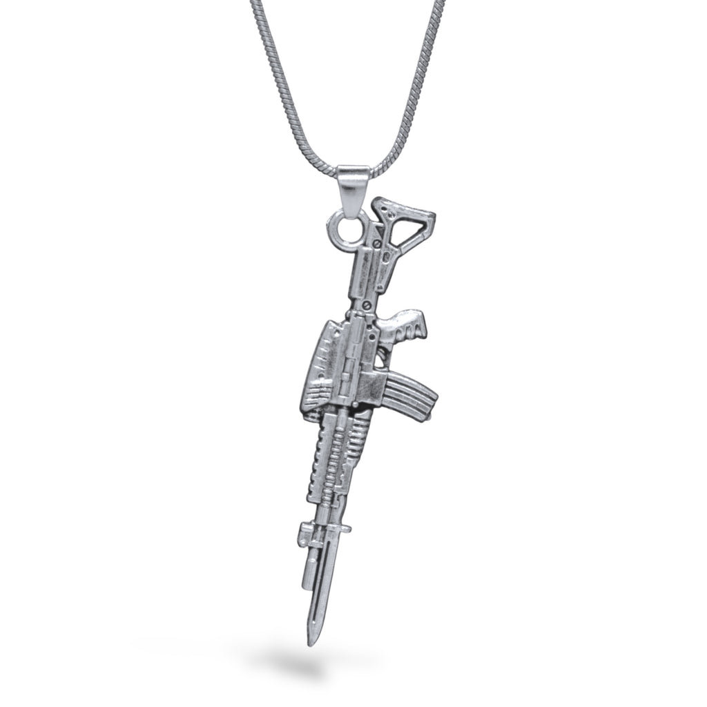 M4 weapon Stainless Steel Necklace