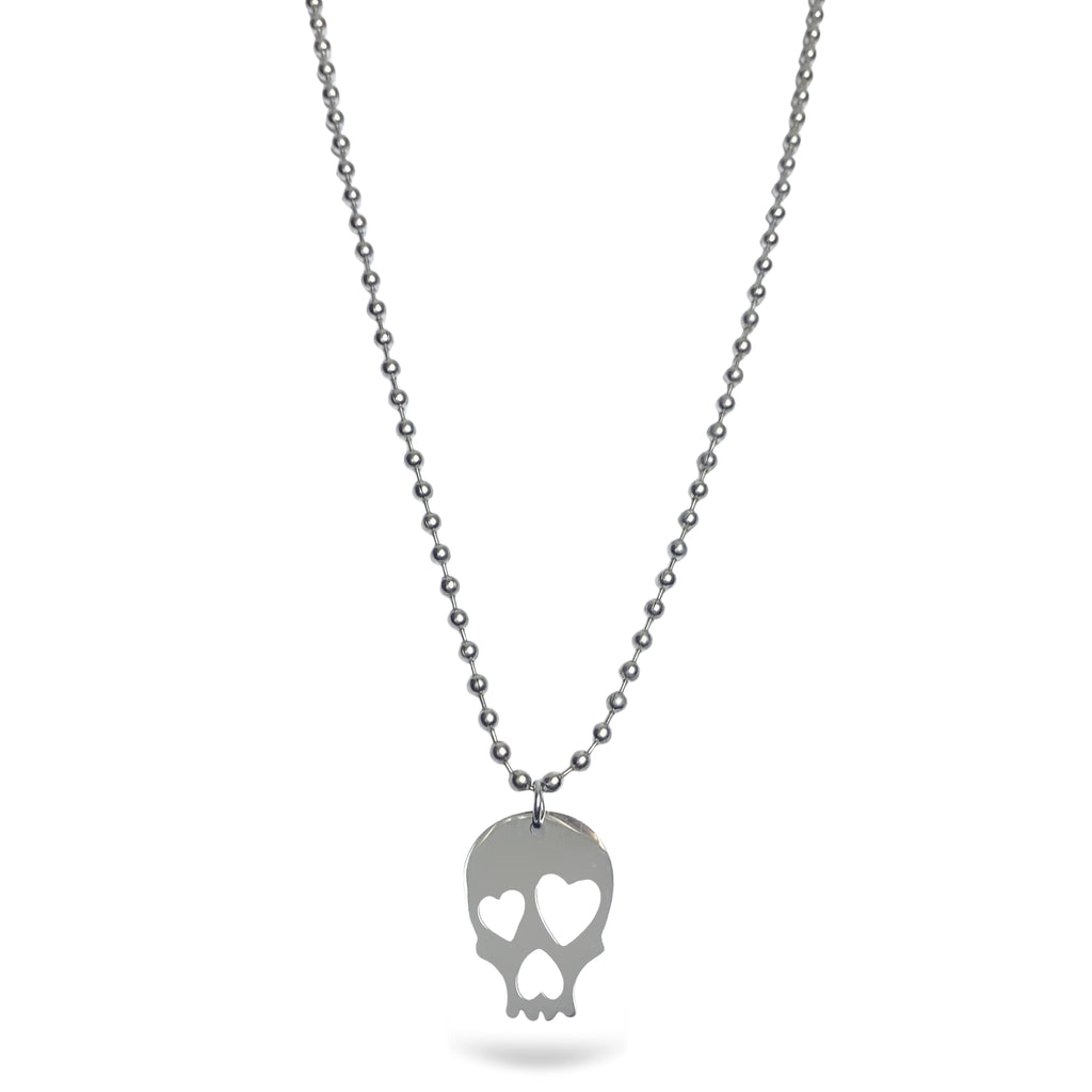 Love Skull Stainless Steel Necklace