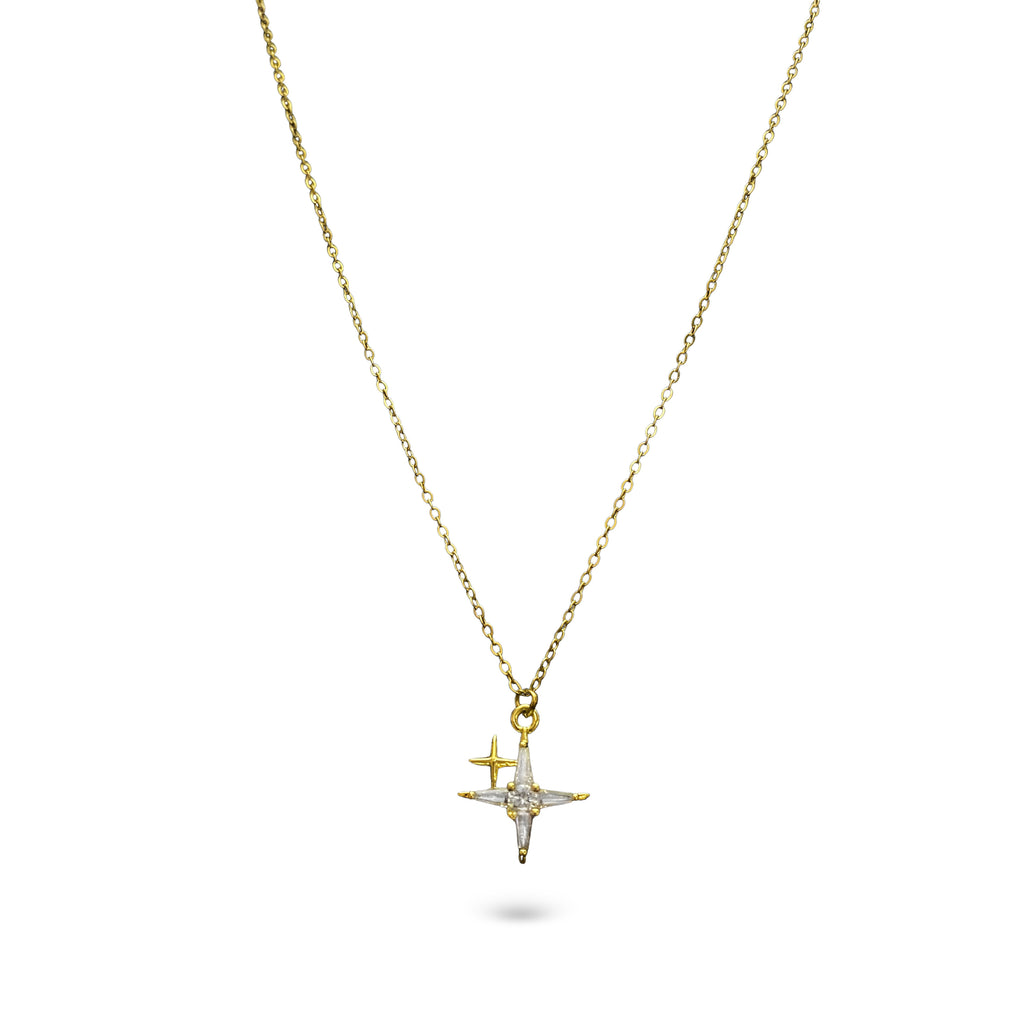 Midnight Spark Stainless Steel Necklace