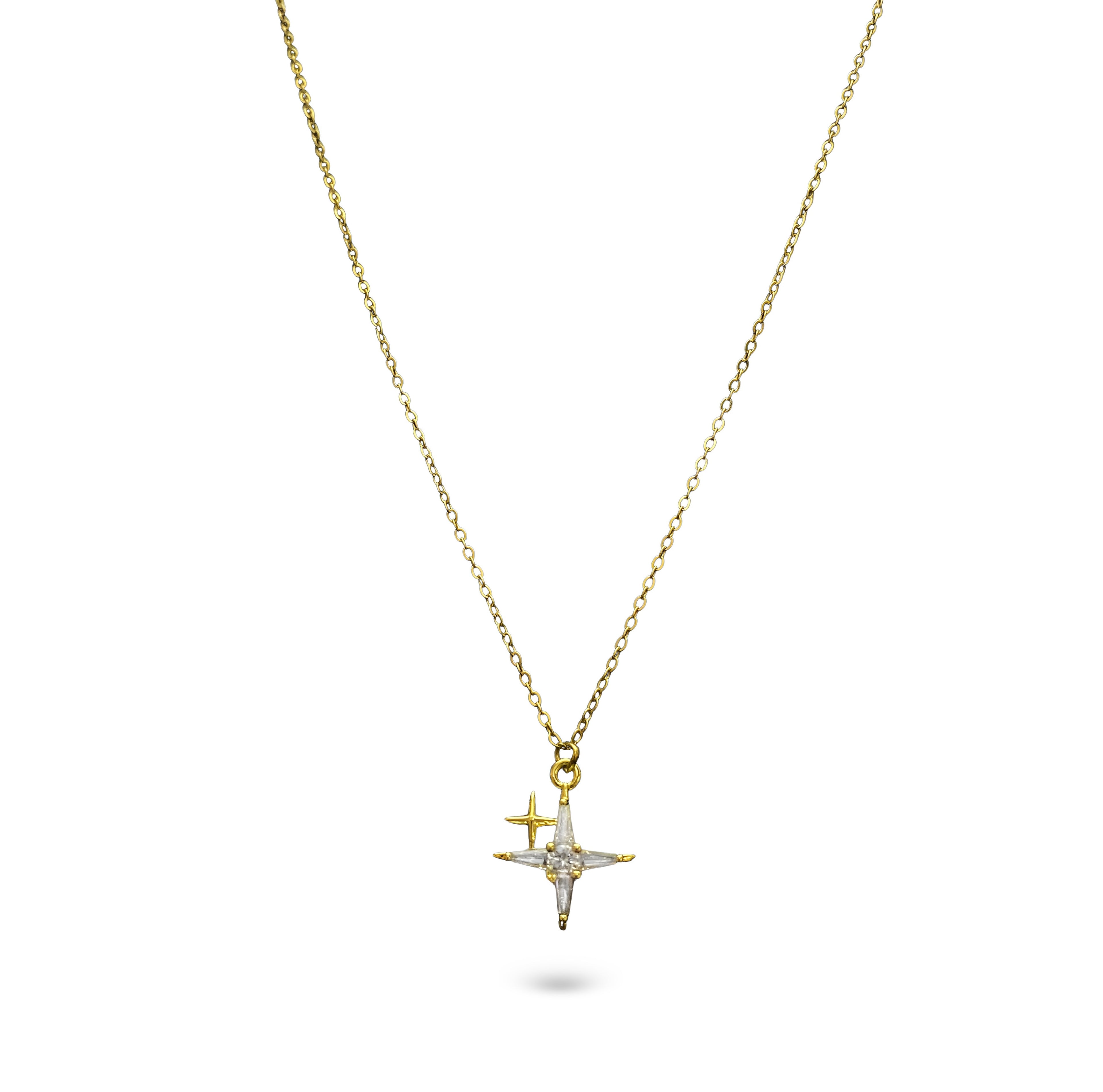 Midnight Spark Stainless Steel Necklace