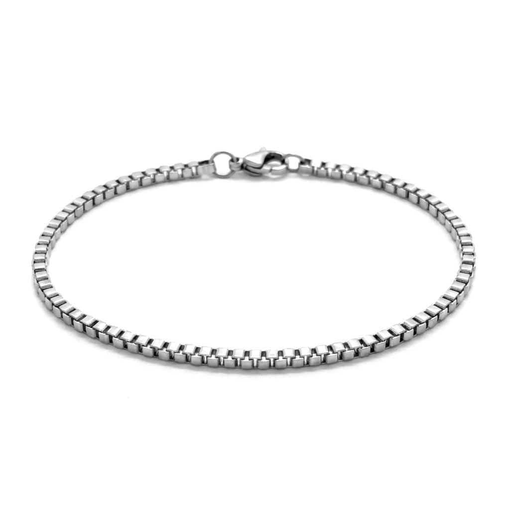 Square Box Stainless Steel Bracelet