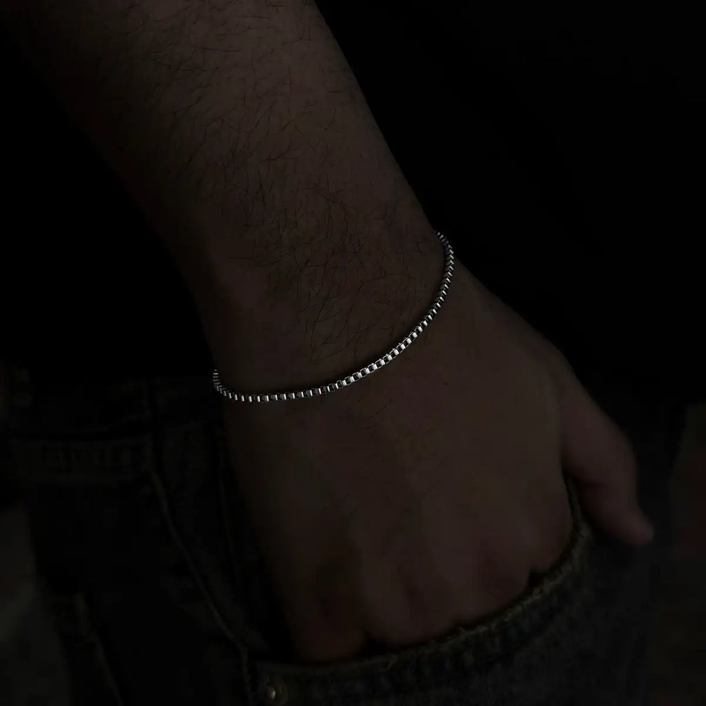 Square Box Stainless Steel Bracelet