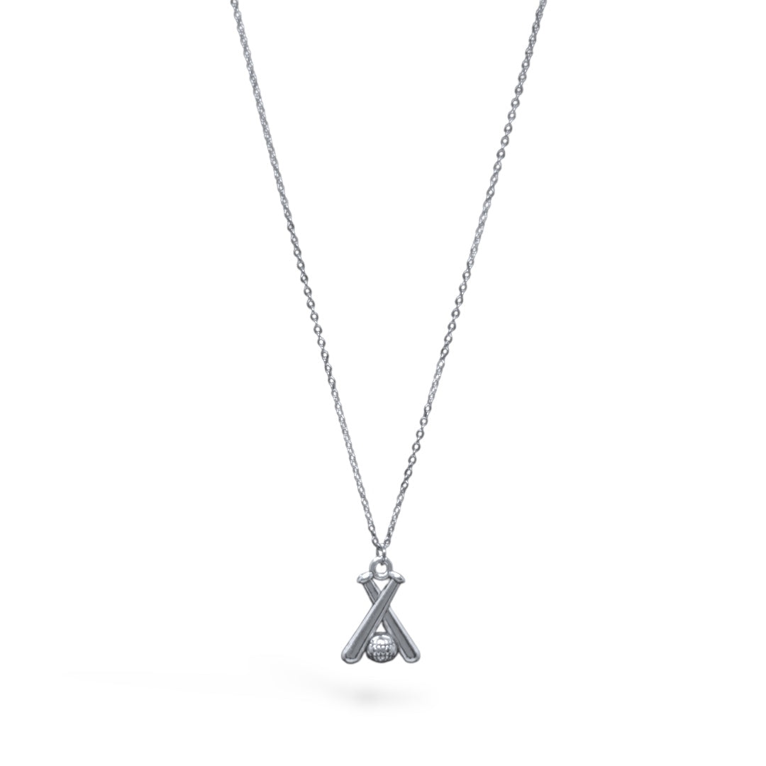 Baseball Bat Stainless Steel Necklace