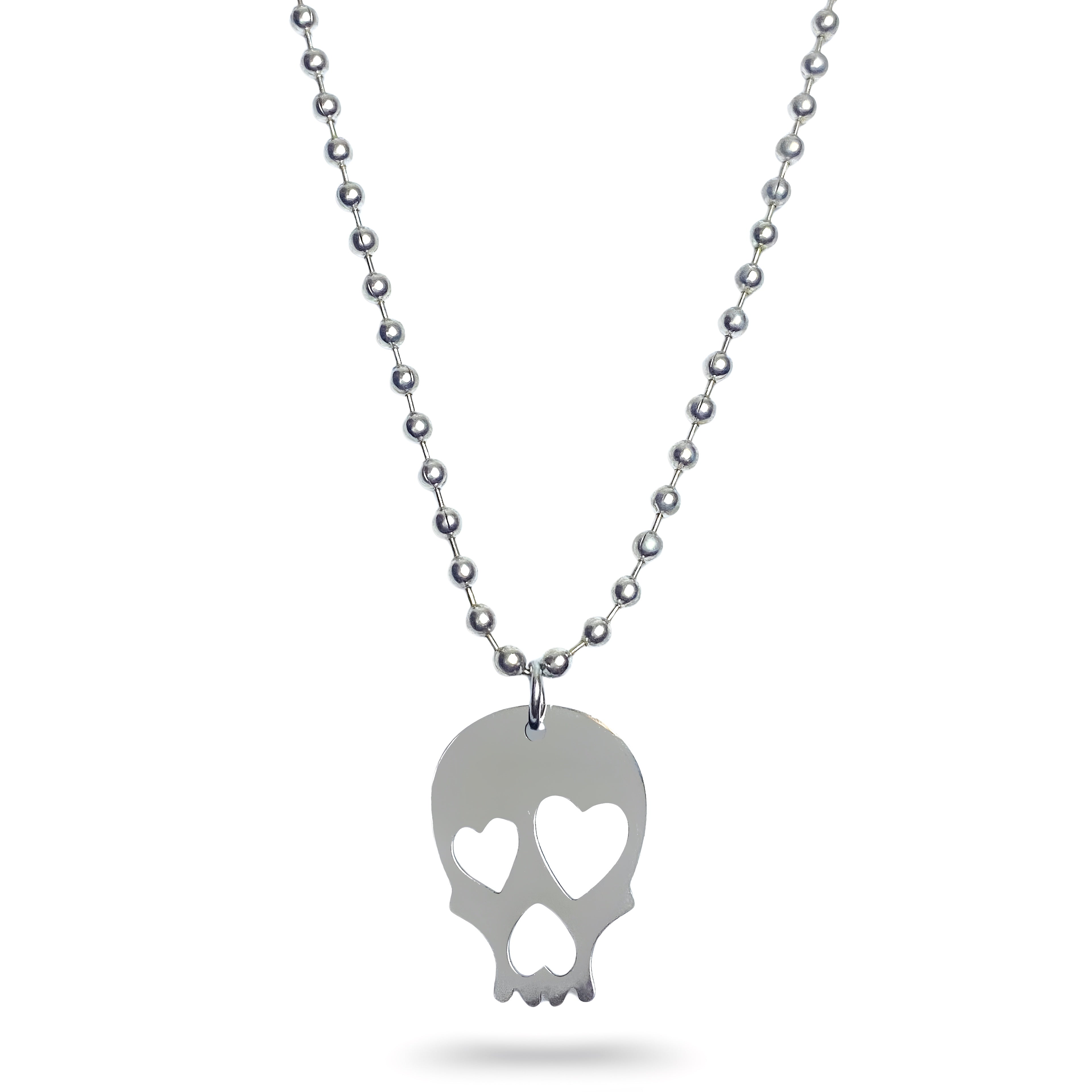 Love Skull Stainless Steel Necklace